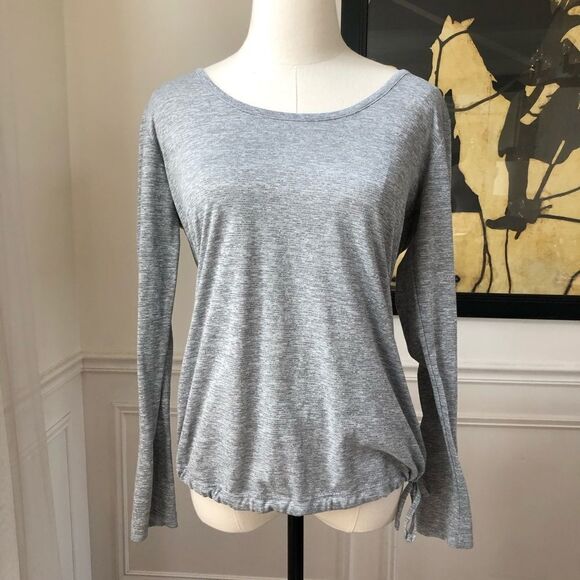 Columbia Kickin It Top Drawcord Hem Grey M - Picture 1 of 6